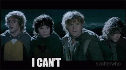 People Standing Next To Each Other With I Can't GIF