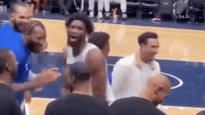 People Standing On Basketball Court GIF