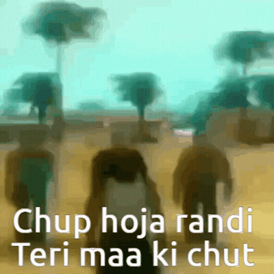 People Walking Chup Hoja Randi Teri Maa Ki Chut GIF