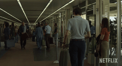 People Walking In Hallway Netflix Logo GIF