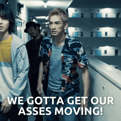 People Walking We Gotta Get Our Asses Moving GIF