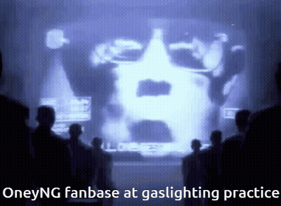 People Watching Screen Saying Oneyng Fanbase At Gaslighting Practice GIF