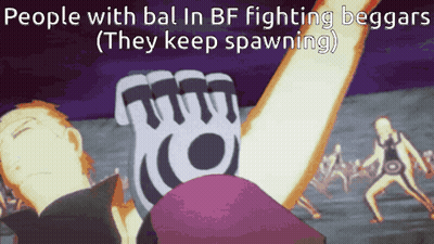 People With Bal In Bf Fighting Beggars ( They Keep Spawning ) GIF