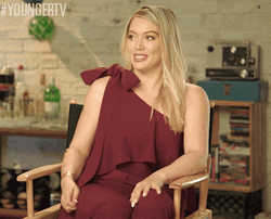 Peoples Actress Hilary Duff  Elbow Move GIF