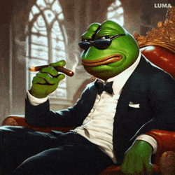 Pepe Based Mazzerati Cigar Freak GIF