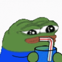 Pepe Frog Drinking Own Tears GIF