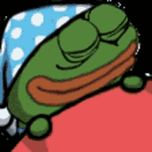 Pepe Frog Meme Happy Sleeping Good Night