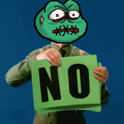 Pepe Frog No No GIF