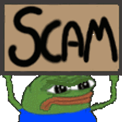Pepe Frog Scam Sticker GIF