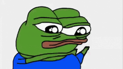 Pepe Frog Sending Hearts GIF