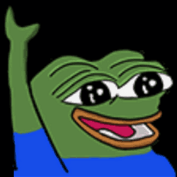 Pepe Frog Waving Hi GIF