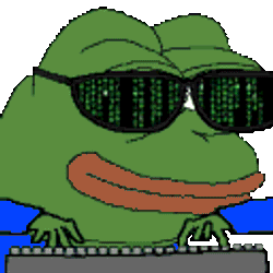 Pepe-Hacker Hacker Man Sticker GIF