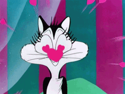 Pepe Le Pew Heart Eyes GIF