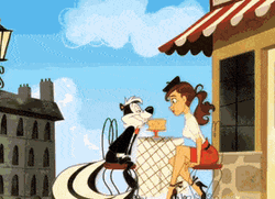 Pepe Le Pew Human Date GIF