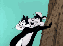 Pepe Le Pew Scared Girlfriend GIF