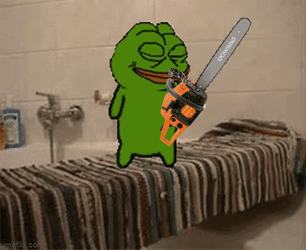 Pepe Meme Chainsaw Dance GIF