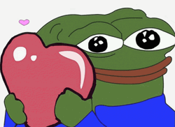 Pepe Meme Fall In Love Heart GIF
