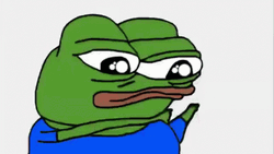 Pepe Meme Sad Flying Hearts GIF