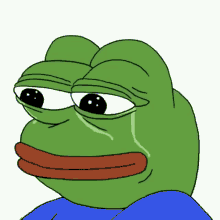 Pepe The Frog Meme Crying Sad