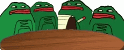 Pepe The Frog With His Team Brainstorming GIF