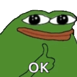 Pepe Thumbs Up Sticker GIF