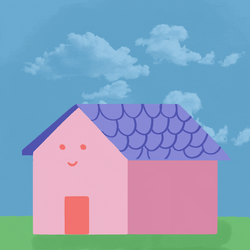 Peppa Pig House Blowing GIF