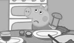 Peppa Pig Monochromatic Meme GIF