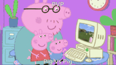 Peppa Pig Next To Computer Screen GIF
