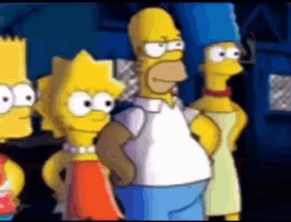 Peppa Pig Versus The Simpsons Cross Over Meme GIF