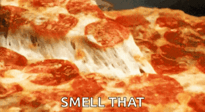Pepperoni Pizza Saying Smell That GIF