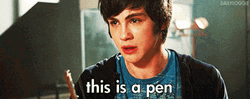 Percy Jackson Logan Learman This Is A Pen GIF