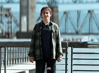 Percy Jackson Waving Hi  GIF
