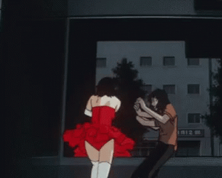 Perfect Blue Fighting Anime GIF