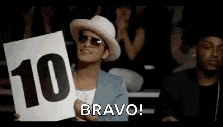 Perfect Score Bruno Mars GIF