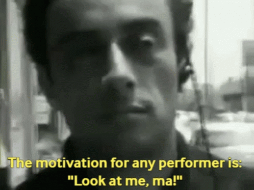 Performer Saying Look At Me Ma GIF
