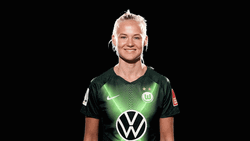 Pernille Harder Peace Pose GIF