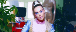 Perrie Edwards Wearing Pony Tail Bounce Back Video GIF