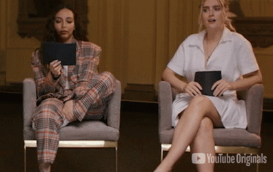 Perrie Edwards Wearing Pony Tail In A Show GIF
