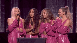 Perrie Pony Brit Awards 2019 Acceptance Speech GIF