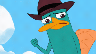 Perry The Platypus In Cowboy Hat Fist Bumping GIF