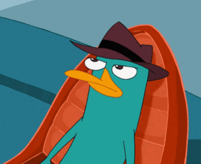 Perry The Platypus Wearing Brown Hat GIF