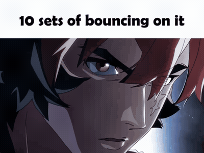 Person Bouncing On It 10 Sets GIF