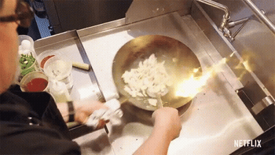 Person Cooking On Stove Netflix GIF