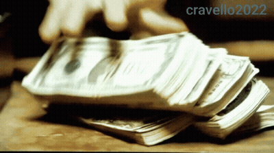 Person Counting 20 Dollar Bills GIF