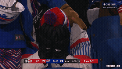 Person Covering Face Watching Bills Vs Chiefs GIF
