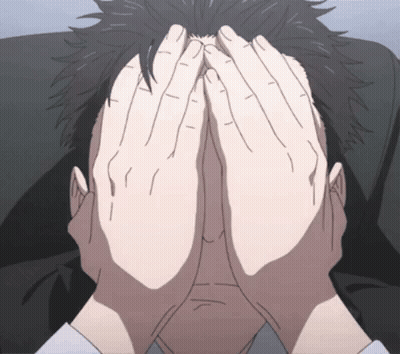 Person Covering Face With Hands GIF