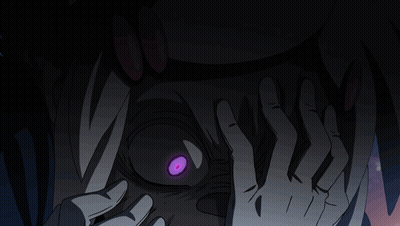 Person Covering Face With Purple Eye