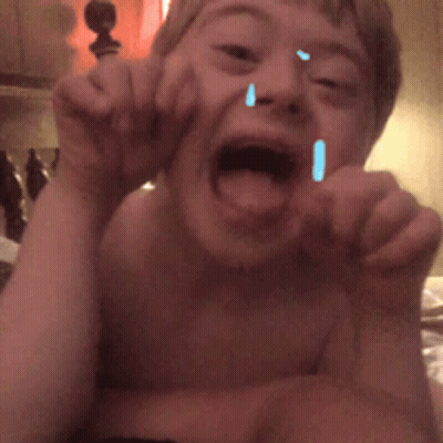Person Crying with Mouth Open