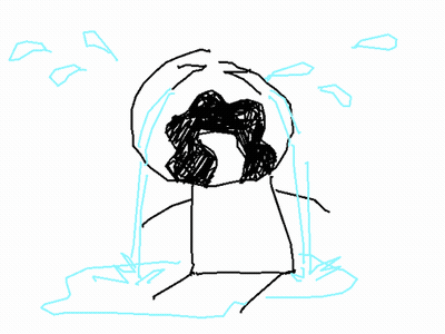 Person Crying With Tears From Mouth GIF