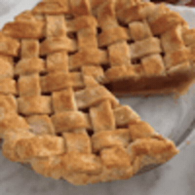 Person Cutting Pie With Knife GIF